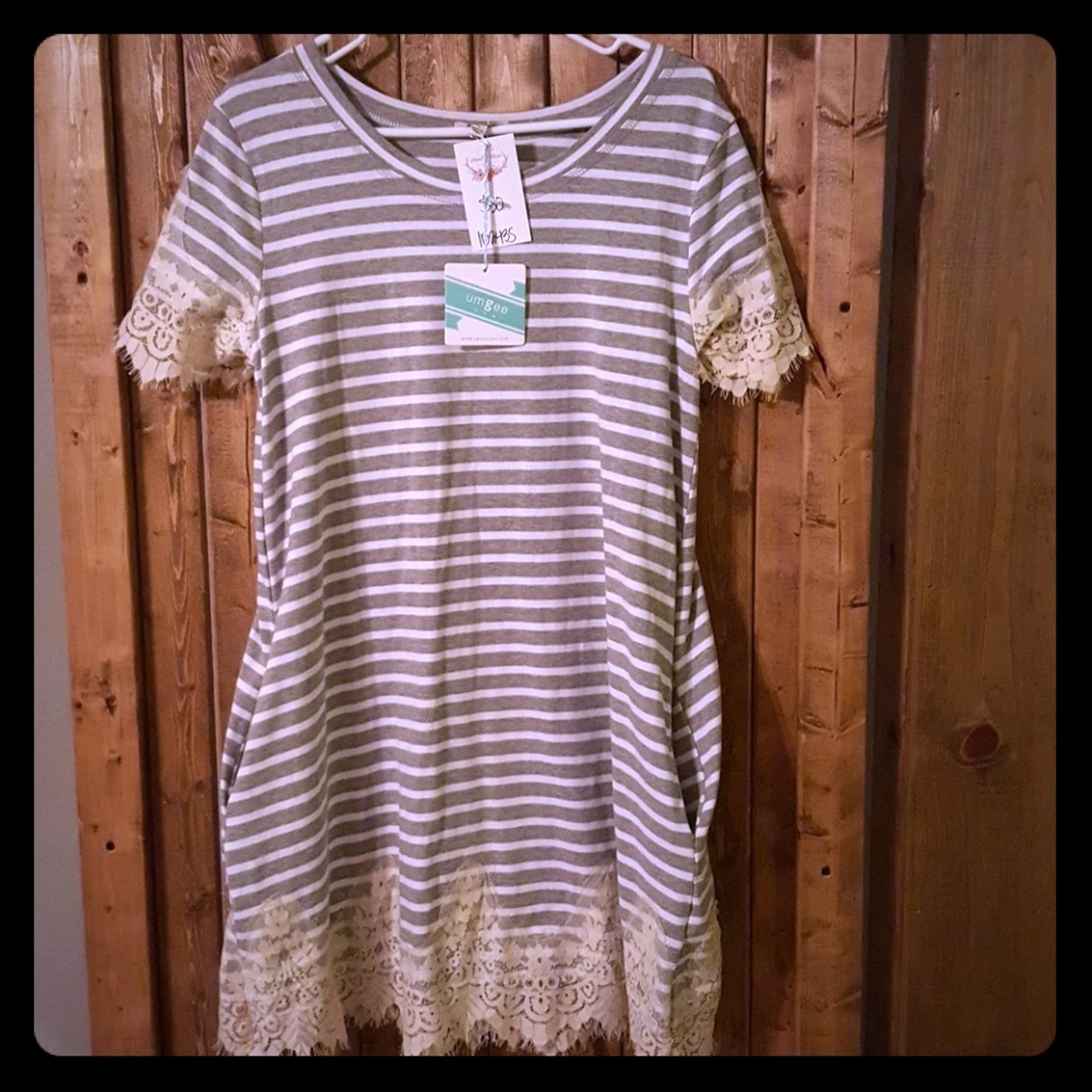 Striped t-shirt dress